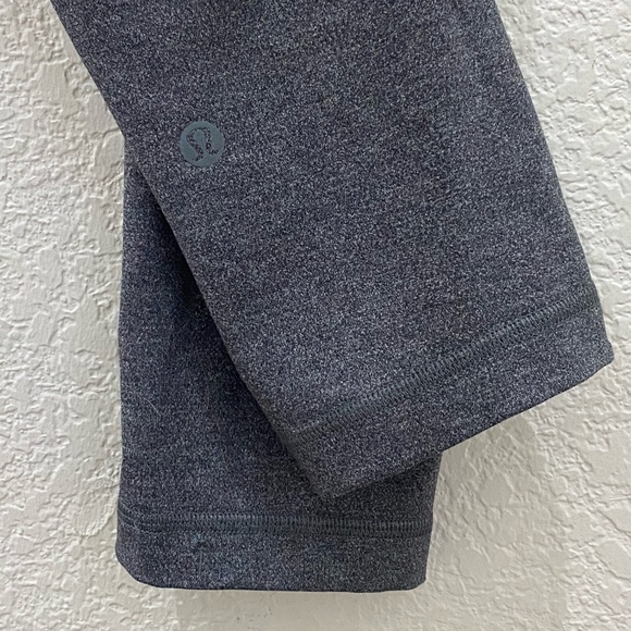 LULULEMON Swift Speed High Rise Crop 21" Heathered Black Leggings Size 2 - Picture 10 of 16